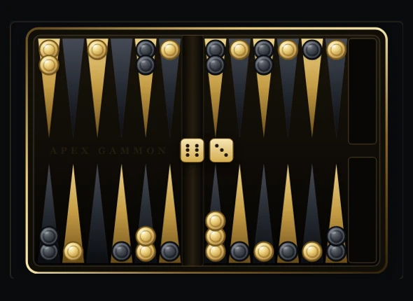 A complete verified backgammon position with dice six and three